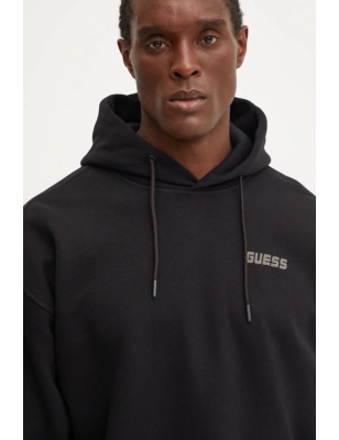 Guess bluza EMIS męska kolor czarny